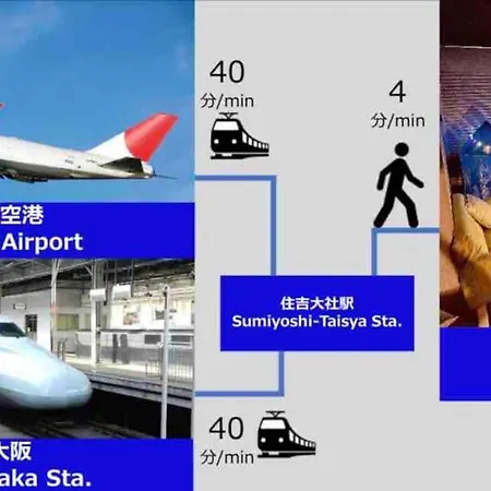 Ok House2 住吉大社available For Up To 8 People Apartment โอซาก้า ภายนอก รูปภาพ