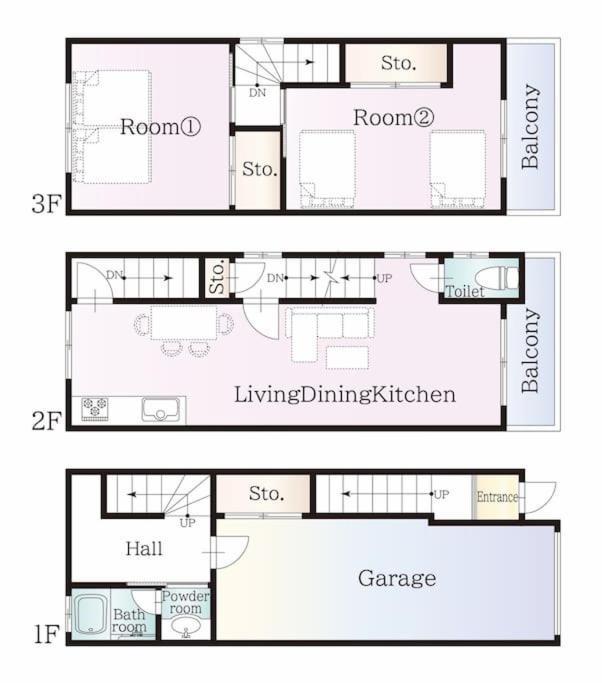อพาร์ทเม้น Ok House2 住吉大社available For Up To 8 People *